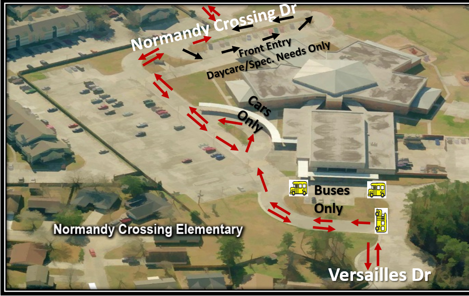  NCE Arrival and Dismissal Map